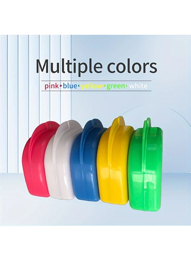 Green Portable Retainer Denture Storage Box Compact Dry Ventilated Hinged Lid Travel Home - Image 4